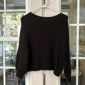 Free people black sweater XS